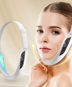 dispositivo eléctrico de belleza para estiramiento facial en v, 6 modos, 8 niveles, ems, microcorriente, masajeador facial reafirmante, eliminación de papada, cuidado de la piel