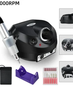 taladro eléctrico para uñas de 35000rpm, máquina de manicura profesional, juego de lijadora de uñas, broca para uñas, equipo pulidor portátil para salón de uñas