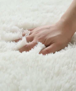 alfombra blanca y esponjosa para sala de estar, alfombrillas grandes para decoración del hogar, antideslizantes y gruesas, para habitación de niños y niñas, color rosa