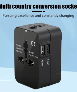 enchufe de conversión global, toma de conversión de viaje, puerto usb dual, ue, reino unido, ee. uu., au, cargador de corriente alterna, adaptador universal, convertidor de salida