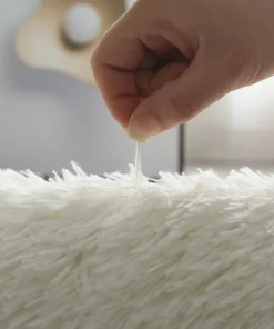 alfombra blanca y esponjosa para sala de estar, alfombrillas grandes para decoración del hogar, antideslizantes y gruesas, para habitación de niños y niñas, color rosa