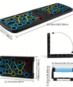 tabla de realce multifunción portátil con mango, equipo de gimnasio en casa, equipo de entrenamiento de músculos abdominales y pecho