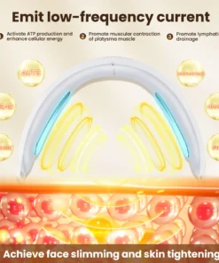 dispositivo eléctrico de belleza para estiramiento facial en v, 6 modos, 8 niveles, ems, microcorriente, masajeador facial reafirmante, eliminación de papada, cuidado de la piel