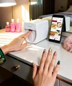 impresora de uñas inteligente todo en uno o2nails, impresión 3d digital con cartucho de tinta, crea intrincados diseños de uñas en casa