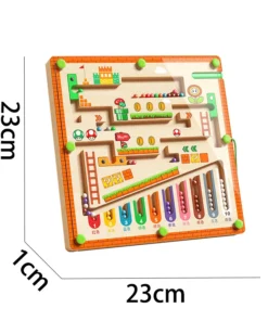 laberinto magnético para niños, pelota para caminar, entrenamiento de concentración para bebés, escritura, pensamiento lógico, rompecabezas de educación temprana de 3 años