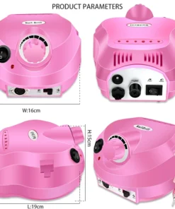 taladro eléctrico para uñas de 35000rpm, máquina de manicura profesional, juego de lijadora de uñas, broca para uñas, equipo pulidor portátil para salón de uñas