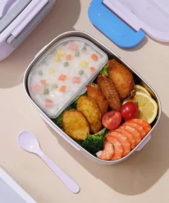 fiambrera eléctrica de 1,5 l y 60w, calentador de alimentos portátil para coche o hogar, a prueba de fugas, calefacción para el almuerzo, microondas para camioneros