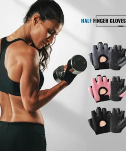 wrels guantes de fitness para gimnasio para mujer, guantes antideslizantes transpirables de medio dedo para bicicleta, ciclismo, levantamiento de pesas, yoga