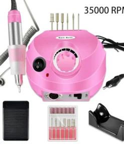 taladro eléctrico para uñas de 35000rpm, máquina de manicura profesional, juego de lijadora de uñas, broca para uñas, equipo pulidor portátil para salón de uñas