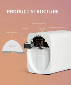 máquina de pintura de uñas móvil o2nails 3d: características de impresión de 2400dpi, conectividad wifi y diseño de patrones diy