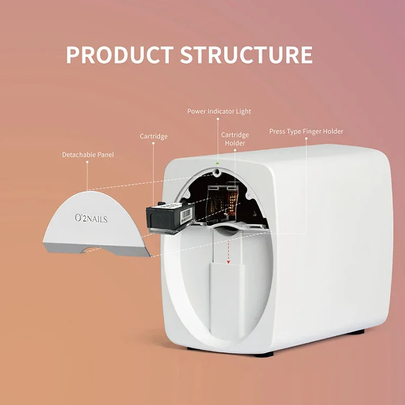 máquina de pintura de uñas móvil o2nails 3d: características de impresión de 2400dpi, conectividad wifi y diseño de patrones diy máquina de pintura de uñas móvil o2nails 3d: características de impresión de 2400dpi, conectividad wifi y diseño de patrones diy