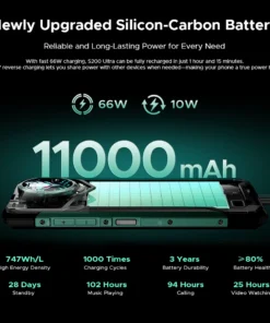 estreno mundial doogee s200 teléfono ultra resistente 48gb + 1tb dimensidad 7400 6,72 ”fhd + 120hz pantalla 11000mah batería 66w nfc smartphone