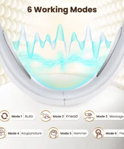 dispositivo eléctrico de belleza para estiramiento facial en v, 6 modos, 8 niveles, ems, microcorriente, masajeador facial reafirmante, eliminación de papada, cuidado de la piel