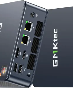 m5 plus gaming mini pc ryzen 7 5825u (actualizado 7430u/ 5700u), 32gb ram 1tb ssd dual nic lan 2.5gbe computadoras de escritorio offi