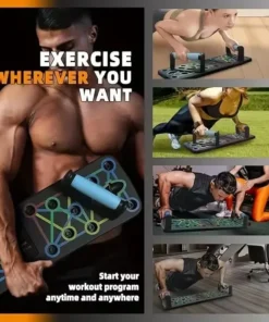 tabla de realce multifunción portátil con mango, equipo de gimnasio en casa, equipo de entrenamiento de músculos abdominales y pecho