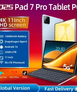 2025 nueva versión global pad 7 pro 11 "tablet android 14 22gb 2tb 12000mah 5g wifi dual llamada telefónica google play tableta portátil pc