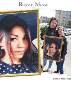 huacan pintura de diamante personalizada con foto, imágenes de diamantes de imitación diy, mosaico de diamantes redondos y cuadrados, bordado, decoración de pared, regalo único