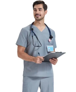 conjunto exfoliante ultraligero, uniforme de enfermera médica para mujeres y hombres, ropa de trabajo para médico de hospital, traje quirúrgico veterinario de tela de popelina 8020