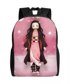 mochilas personalizadas muichiro tokito kimetsu no yaiba, mochilas impermeables para hombres y mujeres, mochila escolar demon slayer de anime, mochila estampada
