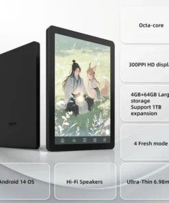bigme ereader b6 lector de libros electrónicos de tinta electrónica de 6 pulgadas, android 14 con google play, libro electrónico con luz frontal de 36 niveles de 300ppi, libro electrónico de 4 + 64 gb