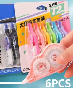 6 uds cinta correctora cinta correctora masilla cinta correctora papelería kawaii cosas dulces para la escuela xzd02