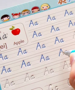 libro de práctica de magia para niños, libro estriado 3d reutilizable, alfabeto traceable, números, dibujo y libro de ejercicios de matemáticas