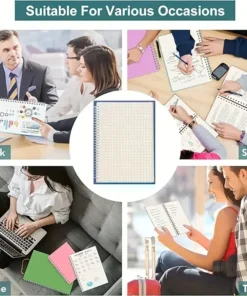 bloc de notas de cuadrícula a5, cuadernos en espiral, libro de bocetos, agenda, cuaderno de dibujo, cuadernos de escritura, suministros escolares de oficina